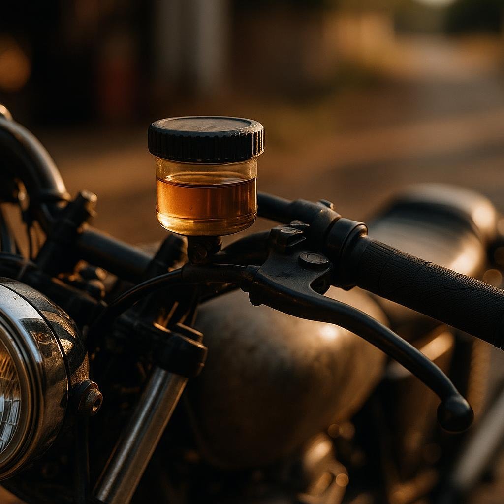 Comprendre le bocal liquide de frein moto