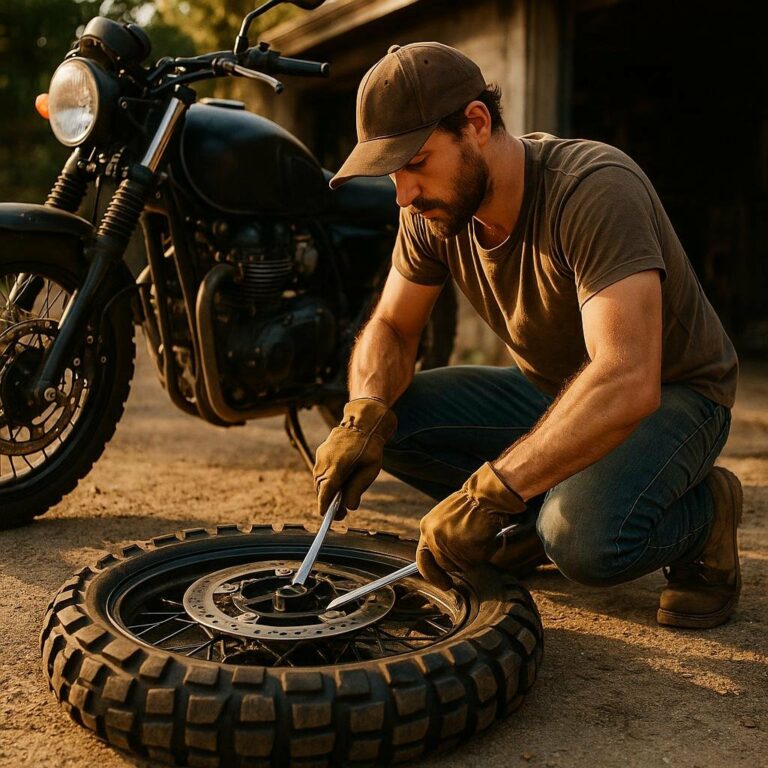 Démontage de pneu moto : guide et astuces