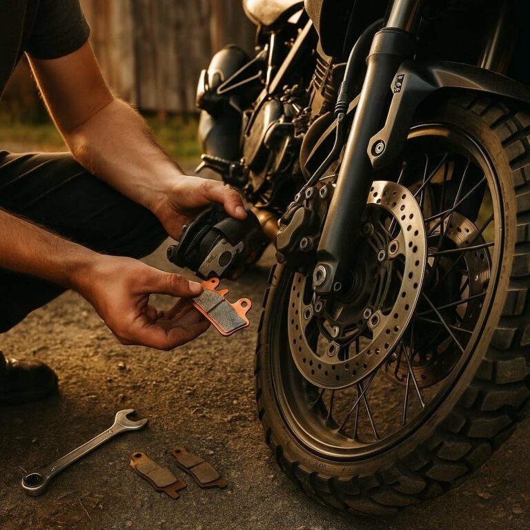 Choisir et changer vos plaquettes de frein moto